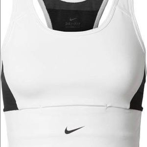 Women’s black and white Nike sports bra